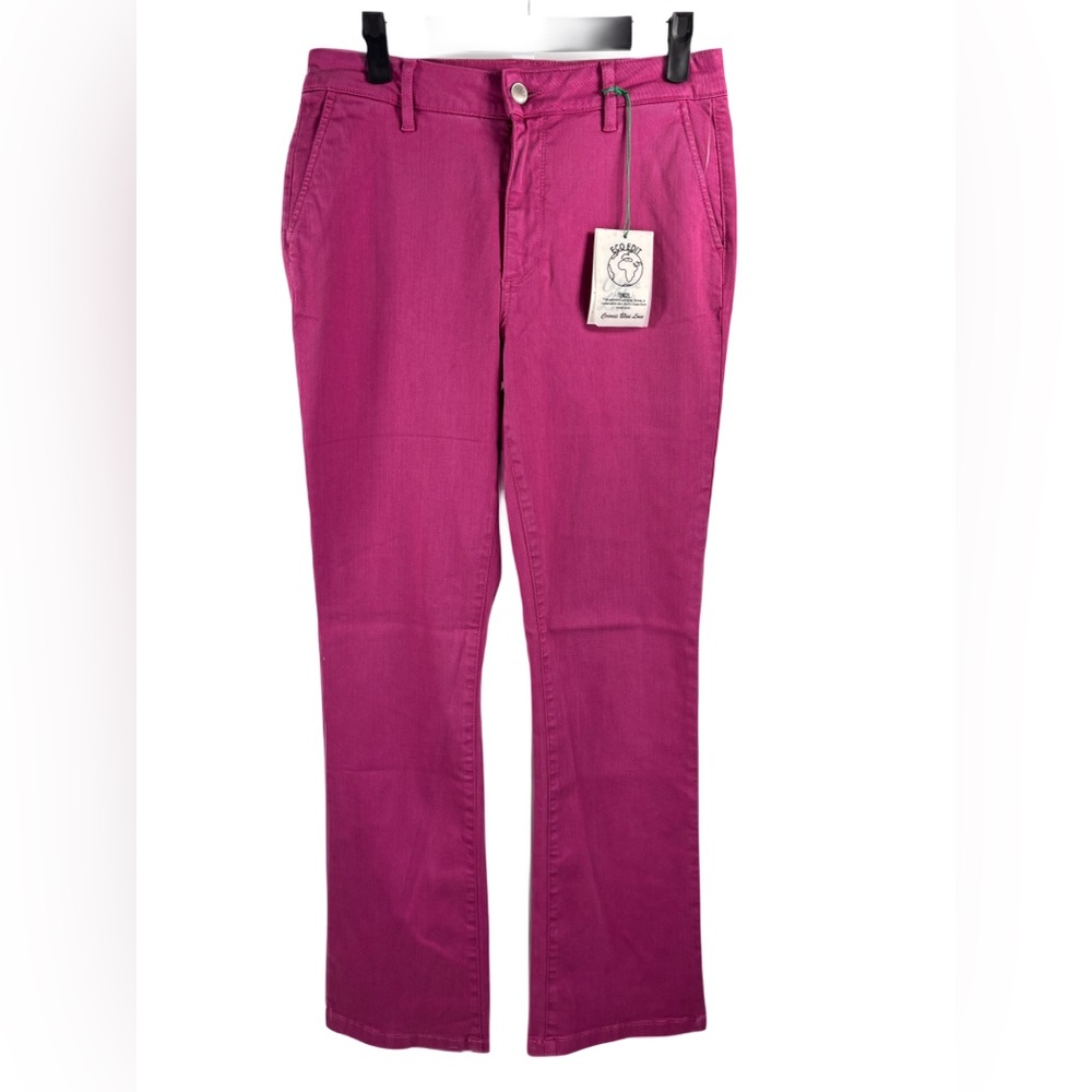 COSMIC BLUE LOVE Bootcut Pink Jeans Denim Size 29 NWT